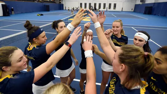 Women's Tennis Team Huddle Generic