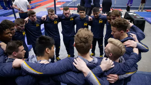 Men's Gymnastics Team Huddle Generic