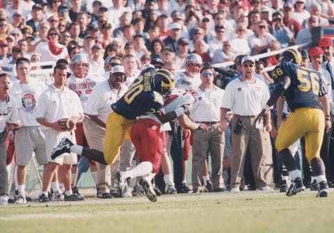 Charles Woodson Michigan, 1998 Rose Bowl jersey