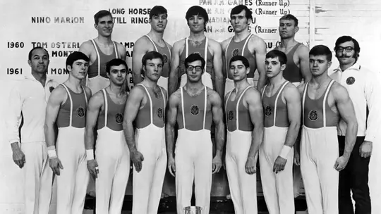 Men's Gymnastics Team Photo 1970