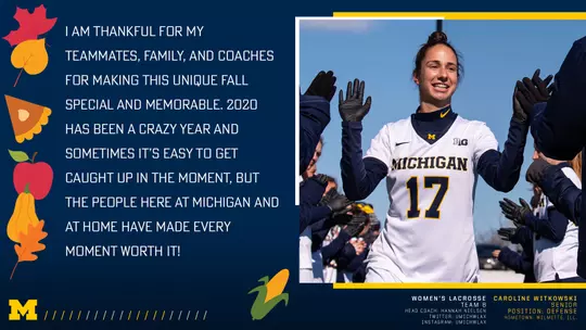 Keeping Wolverines Connected: Thanks Caroline Witkowski