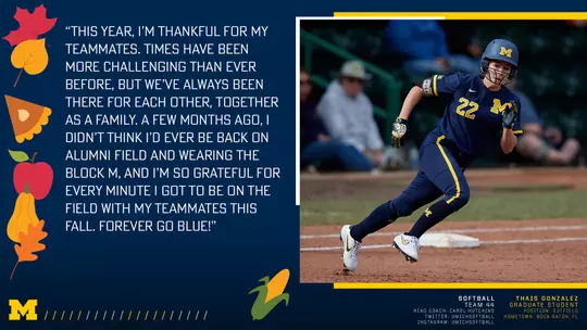 Keeping Wolverines Connected: Thanks Thais Gonzalez