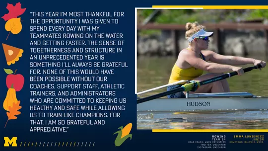 Keeping Wolverines Connected: Thanks Emma Luniewicz