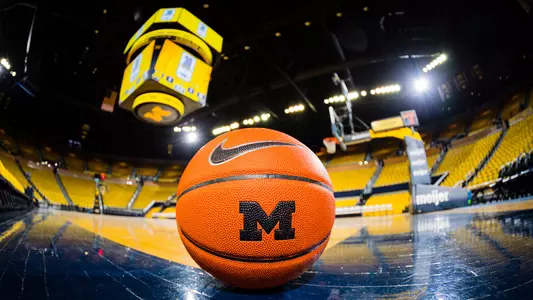 Men's Basketball Ball on Court Generic