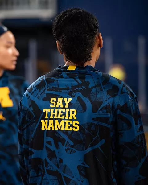 Social Justice: Women's Basketball Warmup - Say Their Names