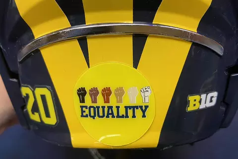 Social Justice: Ice Hockey Helmet Equality Decal