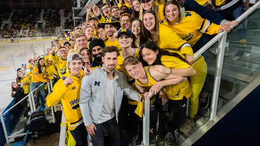Dylan Larkin with Children of Yost