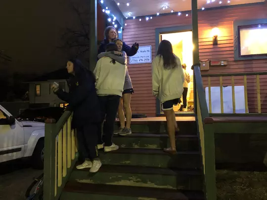 Molly Garrett Photo - Teammates Saying Goodbye