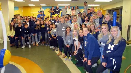 U-M Athletes at Mott Children's Hospital
