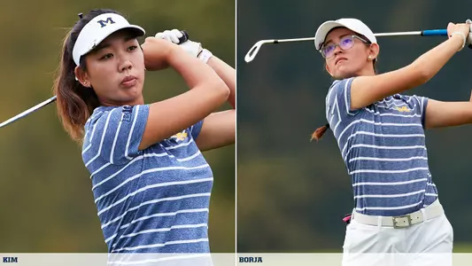 Ashley Kim (left), Hailey Borja All-Big Ten