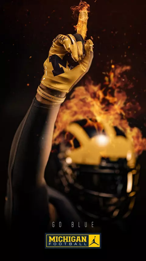 Keeping Wolverines Connected Wallpaper Fire