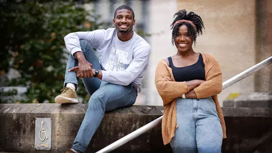 Roland Amarteifio (left) and Briana Nelson