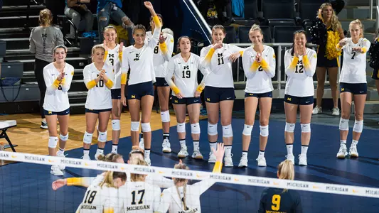 Volleyball Bench cheering
