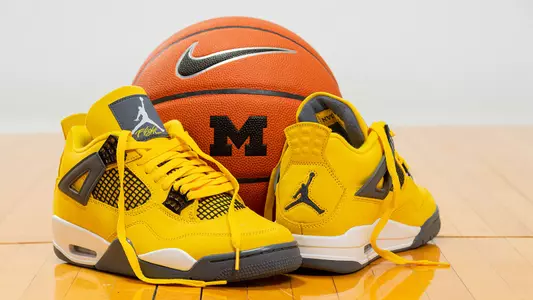 Women's Basketball Sneakers and Ball