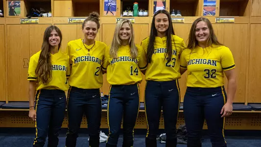 From left: Indiana Langford, Madi Ramey, Janelle Ilacqua, Avery Fantucci, Maddie Erickson