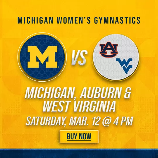 Women's Gymnastics 2022 Tickets Graphic - Auburn, West Virginia