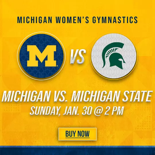 Women's Gymnastics 2022 Tickets Graphic - MSU
