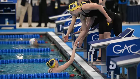 Women's Swimming and Diving Relay Celebration Generic