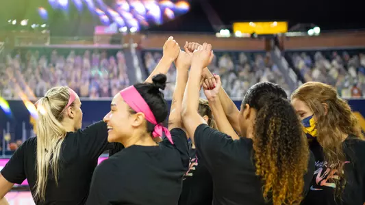 Women's Basketball Team Huddle Generic