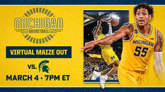 Men's Basketball Virtual Maize Out Graphic