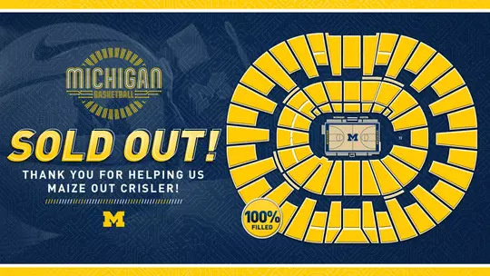 Men's Basketball Virtual Maize Out Meter