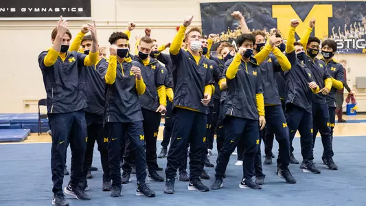 Men's Gymnastics Team Celebration Generic