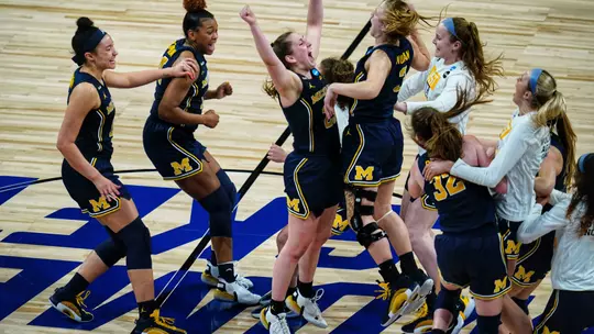Women's Basketball Team Celebration vs. Tennessee