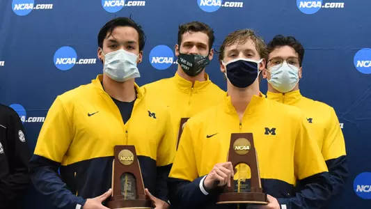 From left: Will Chan, Luiz Gustavo Borges, Wyatt Davis, River Wright (NCAA photo)