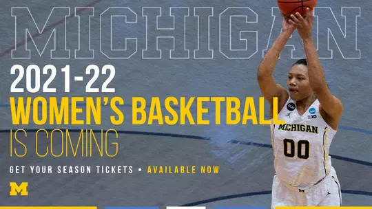 Women's Basketball - 2021-22 Season Tickets - Promo Graphic
