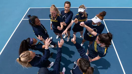 Women's Tennis Team Huddle Generic