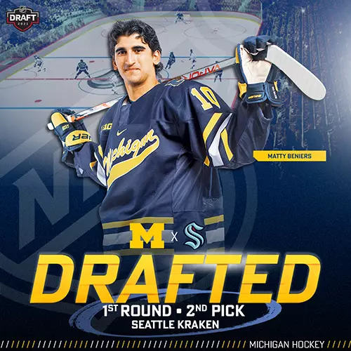 Matty Beniers NHL Draft Graphic