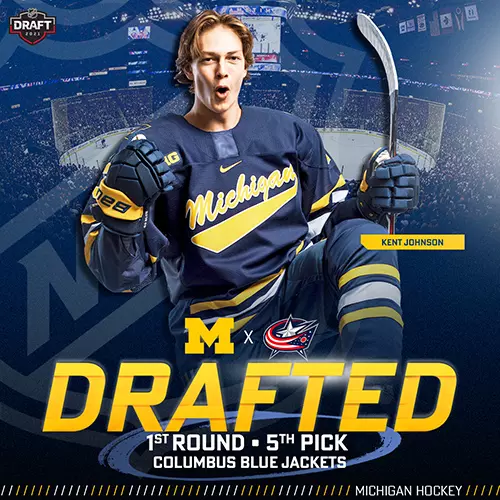 Kent Johnson NHL Draft Graphic
