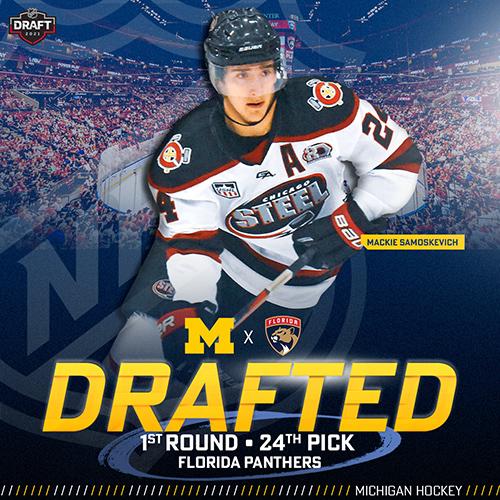 Michigan hockey players make history in 2021 NHL draft