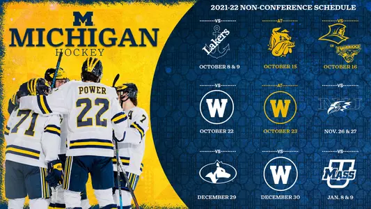 Ice Hockey 2021-22 Non-Conference Schedule Graphic