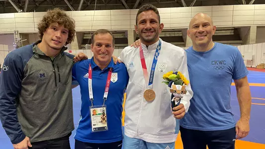 From left: Alex Dieringer, Sergei Beloglazov, Myles Amine, Sean Bormet