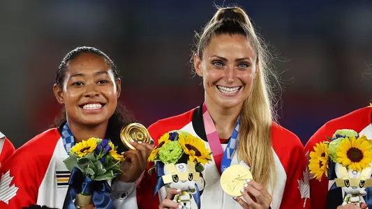 Jayde Riviere (left) and Shelina Zadorsky