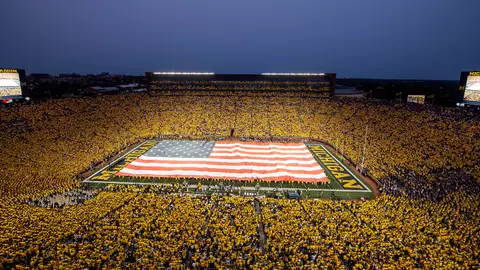 Maize Out Football Flag Generic