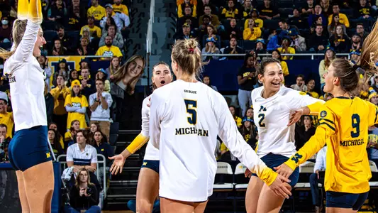 Volleyball Team Celebration