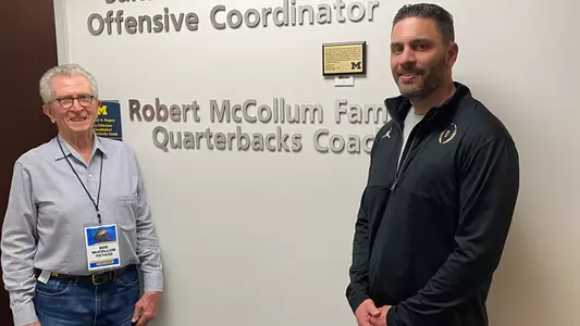 Robert McCollum, left and Matt Weiss (U-M Athletic Communications)