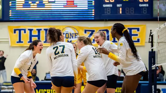 Volleyball Team Celebration