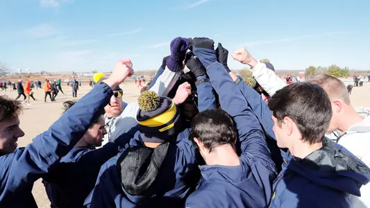 Mens's Cross Country Team Huddle