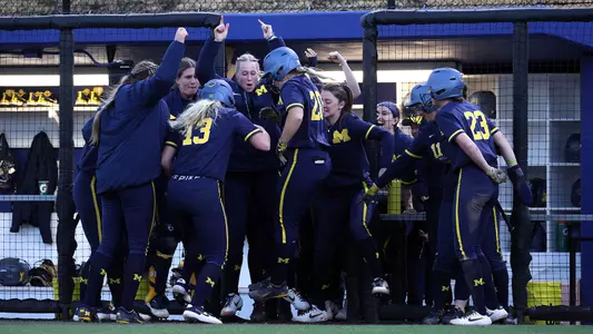 Hannah Carson (20) home run celebration