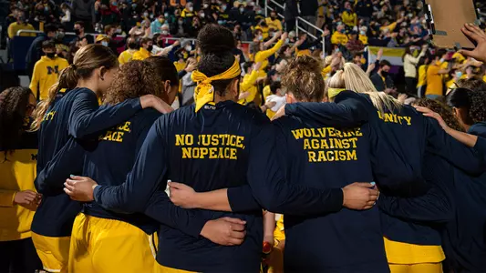 Women's Basketball Team Huddle