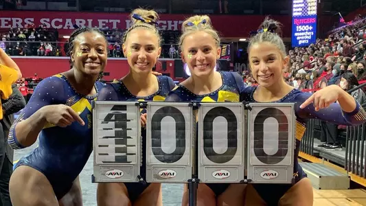 From left: Gabby Wilson, Natalie Wojcik, Abby Heiskell, Reyna Guggino (Michigan Athletics)