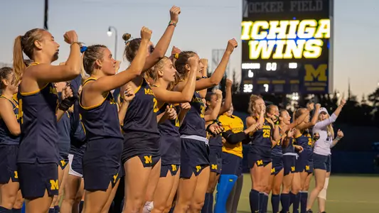 Field Hockey Postgame Team Celebration