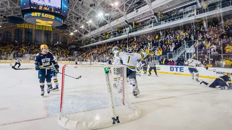 IHM Big Ten Tournament Celebration Notre Dame