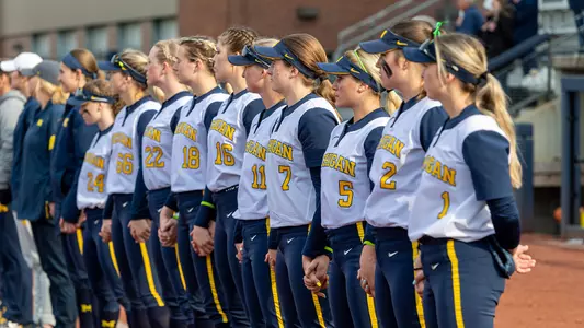 Softball pregame lineup