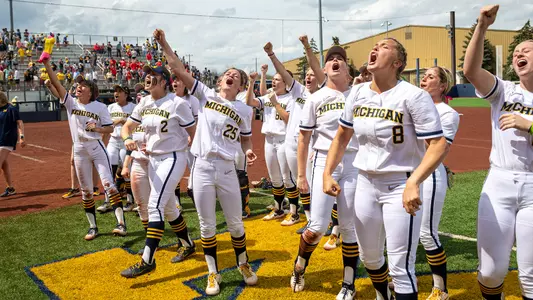 Michigan Softball Celebration