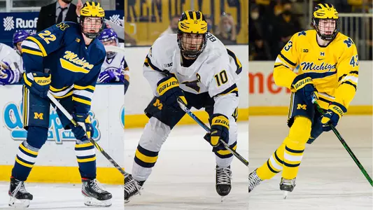 Owen Power, Matty Beniers, Luke Hughes