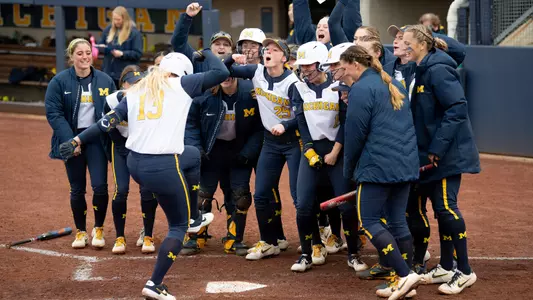 Michigan Softball Celebration